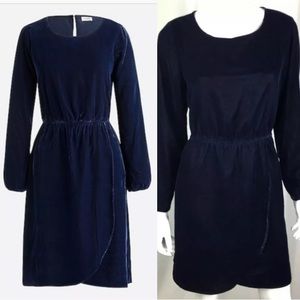 NEW! J. Crew Size 2 Party Dress Velvet Navy